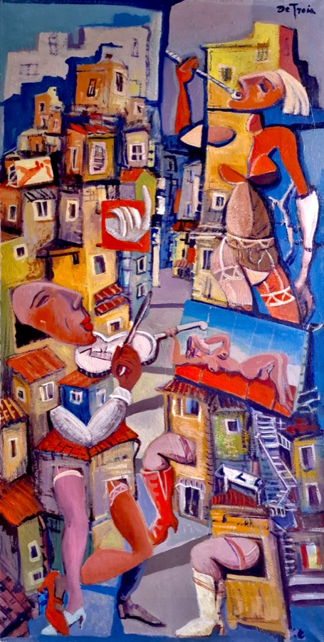 HUMANITY ON SALE, acrilico su tela, 2019