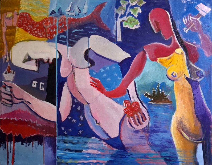 SIRENE, acrilico su tela, 2020