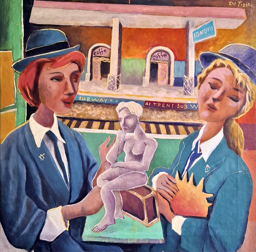 IL VIAGGIO DELL'INCERTEZZA, acrilico su tela, 2021