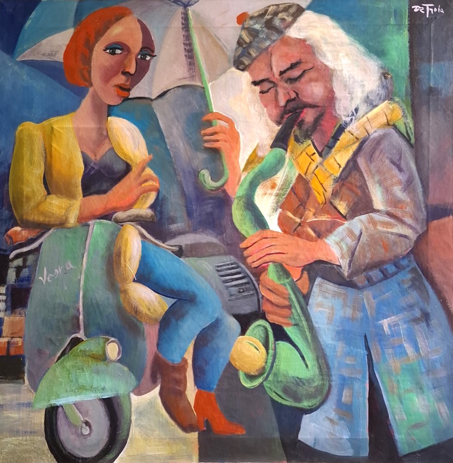 MOTEL, acrilico su tela, 2024