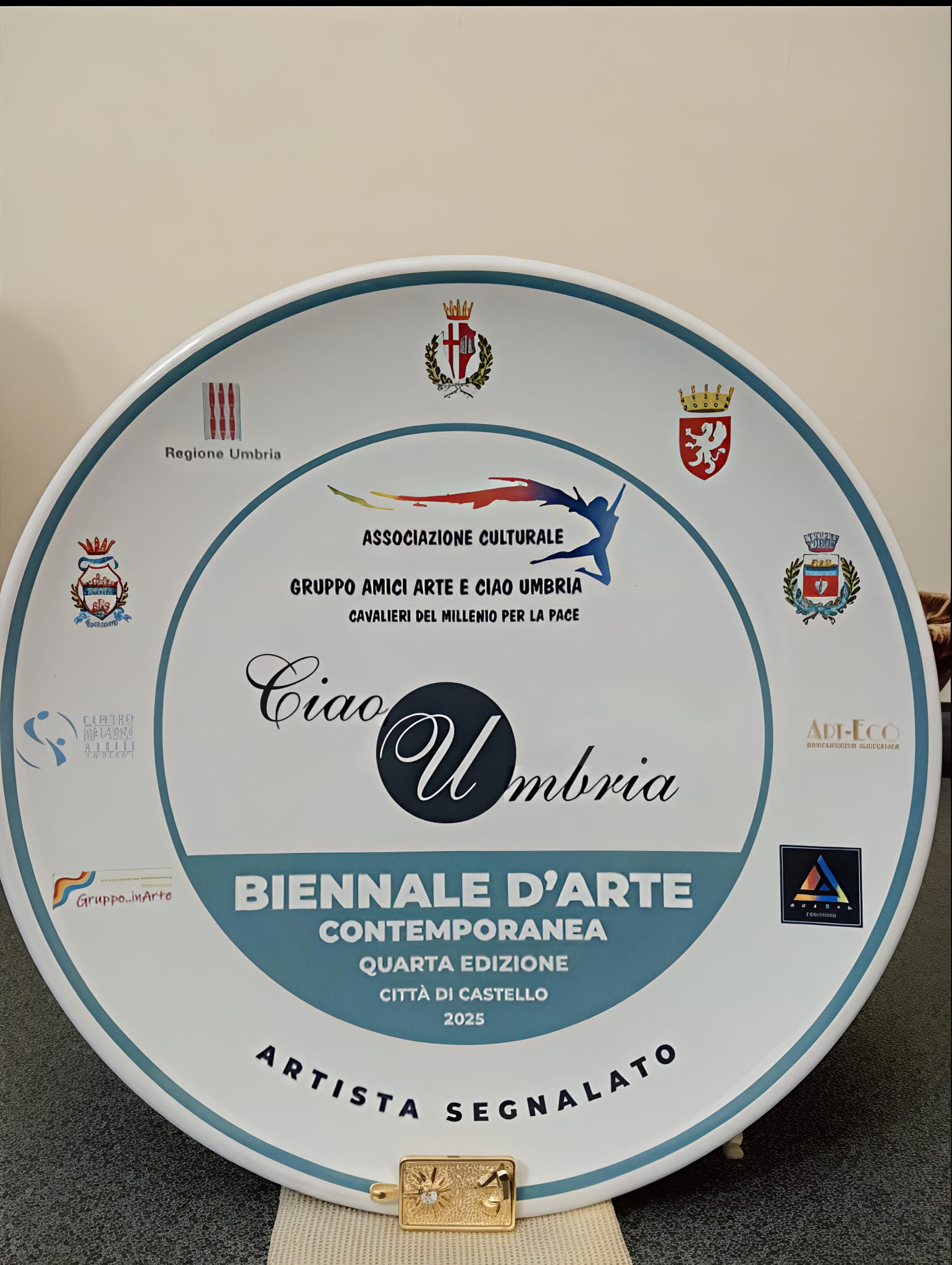 Targa Biennale CIAO Umbria 2025 — Giacomo De Troia Artista Segnalato